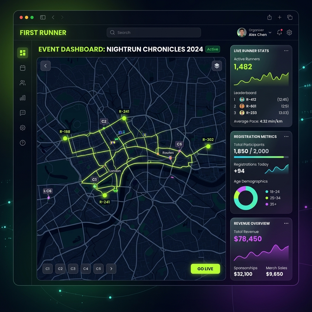 Dashboard do Evento